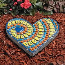 Paint Your Own Stepping Stone Heart