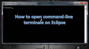 how to open terminal inside eclipse