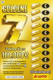 Lotto 6 aus 49 glücksspirale keno eurojackpot. Rubbellos Goldene 7 Zum Verschenken