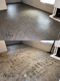 Honed And Sealed Concrete Floor Before