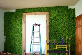 faux greenery wall tutorial home