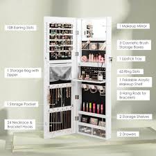 Wall Mounted Jewelry Cabinet With Full
