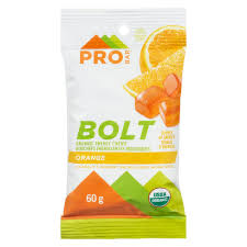 probar bolt energy chews orange organic