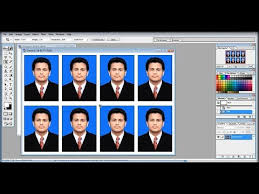 how to create pport size photo on