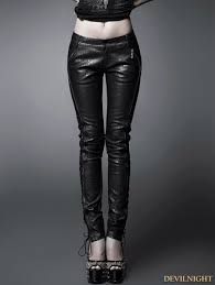 Oct 25, 2016 · when you notice a spill or stain on your leather pants, though, you should clean it immediately to minimize the risk of damage. Black Gothic Washing Leather Pants For Women Devilnight Co Uk