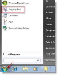how to use the windows 7 snipping tool