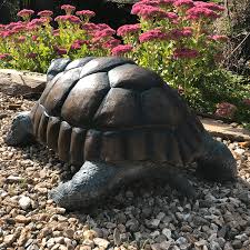 bronze giant tortoise unique garden