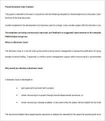 Business Case Analysis Template 8 Free Word Pdf