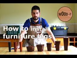 wood furniture legs installation