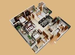 3 bedroom apartment house plans
