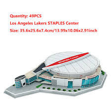 Opened in 2012, barclays center is the home of the brooklyn nets and hosts premier concerts, championship boxing, college basketball, and family entertainment. 3d Jigsaw Puzzle World Basketball Stadium Toy Los Angeles Lakers Staples Center Ebay