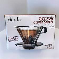New Primula Pour Over 1cup Glass Coffee