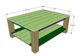 Diy Coffee Table Build Plans Farmhouse