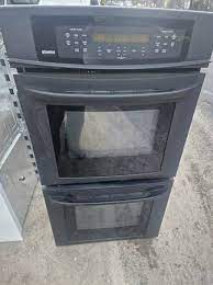 27 Inch Black Double Oven And In