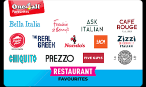 a restaurant favourites gift card