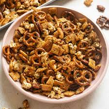 browned er furikake chex mix