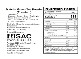matcha powder premium 2 in 1 sac foods