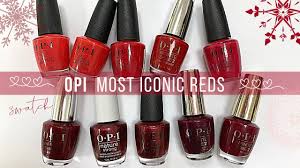 opi most iconic reds live swatch