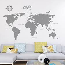 map decal vinyl wall stickers