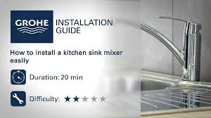 Other types of kitchen sinks may require different steps. Installation Guide Install A Kitchen Sink Mixer Grohe