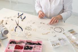 professional jewelry designer making
