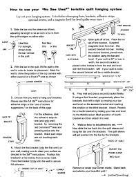 Noseeums Invisible Quilt Hangers For