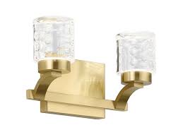 Sourcing guide for bathroom ceiling light fixture: Rene 3000k Led 3 Light Vanity Light Champagne Gold Kichler Lighting