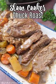 slow cooker chuck roast with vegetables