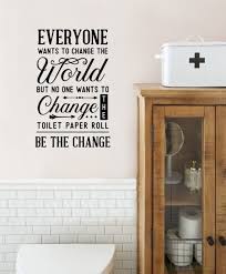 Bathroom Wall Lettering Quotes Sticker