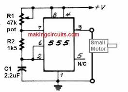 simple dc motor sd controller circuit