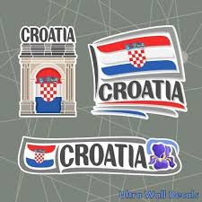 Zastava hrvatske) or the tricolour (trobojnica) is one of the state symbols of croatia. Em Fanartikel 2016 25 X Kroatien Tattoo Fahnen Fan Set Croatia Flag Hrvatska Gesichtsfarben Schminke
