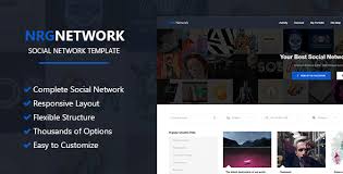 Nrgnetwork Responsive Social Network Template By Nrgthemes