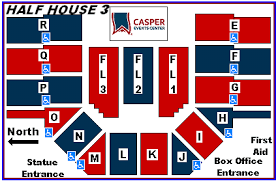 Casper Events Center Seating Map