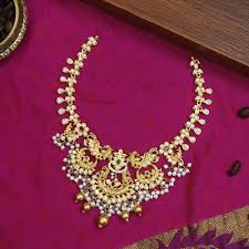 pearl gold necklace designs