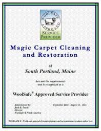 certifications magic carpet cleaning