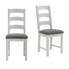 norbury dining chair set of 2 grey