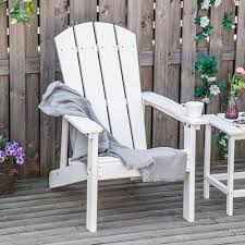 Outsunny Plastic Adirondack Chair Hdpe