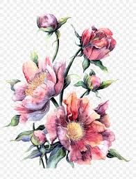 Flower Watercolor Painting Floral Design Printing Png