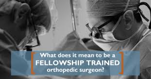 a fellowship trained orthopedic surgeon