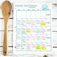 July Budget Monthly Meal Plan The Budget Mom