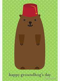 https://www.redbubble.com/i/greeting-card/Happy-Groundhog-s-Day-Arsenical-Green-Wallpaper-by-tinyflyinggoats/19874086.5MT14 gambar png