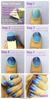 ombre nails diy tutorial with sponge