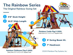 building the perfect rainbow swing set