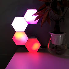 rgb hexagon lights sync with