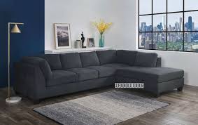 newton l shape sofa dark grey