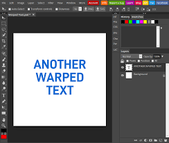 warped text as curves for designer