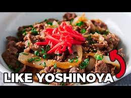 gyudon recipe yoshinoya beef bowl