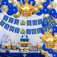 royal prince baby shower decorations