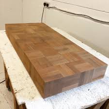 reclaimed parquet flooring coffee table