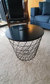 Led modern coffee table high gloss with drawers storage side end table furniture. Ikea Coffee Table Furniture Tables Chairs On Carousell